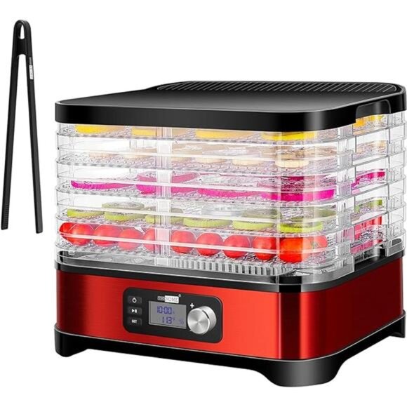 Food Dehydrator, Electric 400W 5 Trays Hydrator Machine with 48H Timer - Picture 6 of 6
